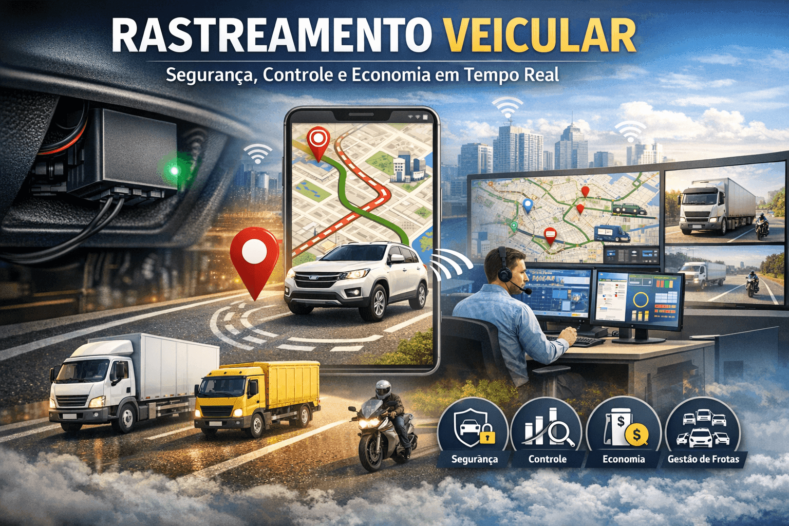 Rastreamento Veicular: Segurança, Controle e Economia em Tempo Real